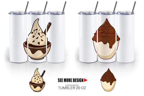Tumbler Chocolate Scoop Sublimation artnoy 