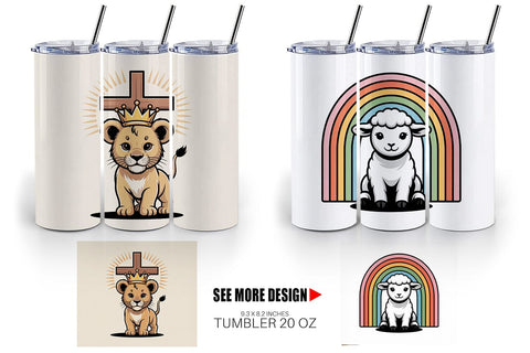 Tumbler Christian Vintage Sublimation artnoy 