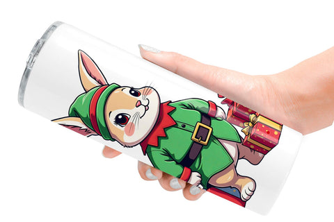 Tumbler Christmas Animals Sublimation artnoy 