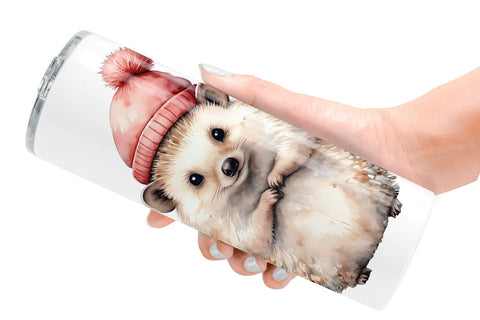Tumbler Christmas Baby Animals Sublimation artnoy 