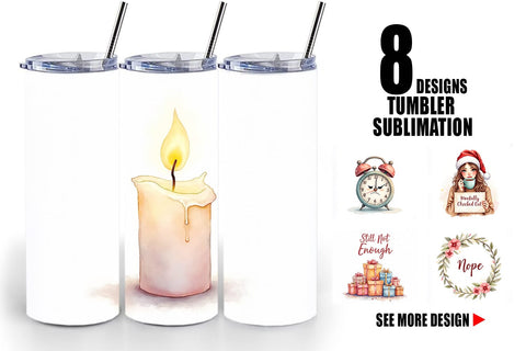 Tumbler Christmas Burnout Sublimation artnoy 