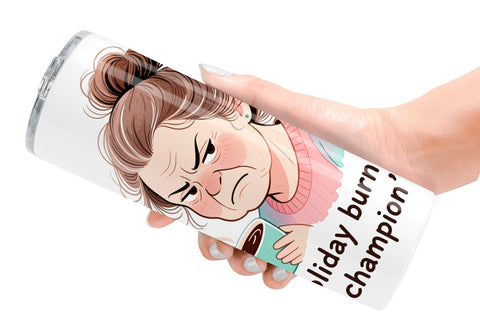 Tumbler Christmas Burnout Vibes Sublimation artnoy 