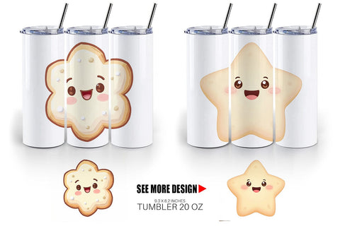 Tumbler Christmas Cookies Sublimation artnoy 