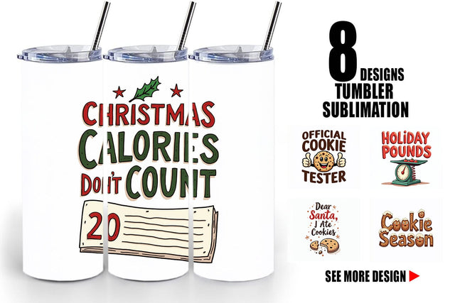 Tumbler Christmas Diet Dropout Quotes Sublimation artnoy 