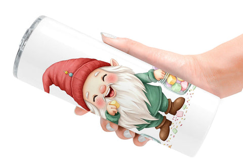 Tumbler Christmas Gnome Sublimation artnoy 