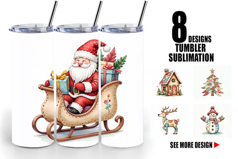 Tumbler Christmas Patchwork Wonder Sublimation artnoy 