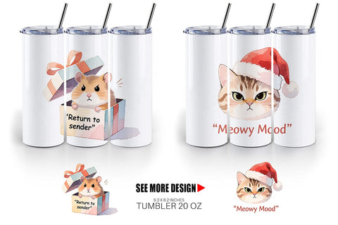 Tumbler Christmas Pet Sarcasm Sublimation artnoy 