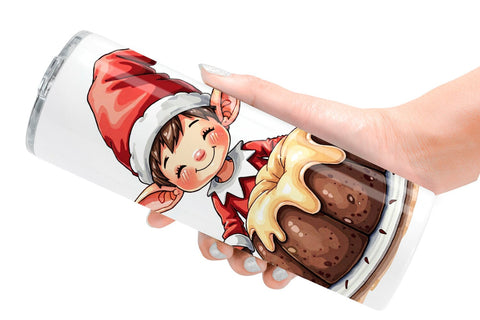Tumbler Christmas Pudding Delights Sublimation artnoy 