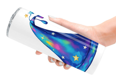 Tumbler Chrome Star Witch Hat Sublimation artnoy 