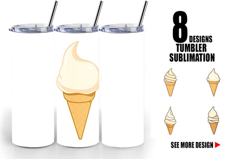 Tumbler Classic Ice Cream Sublimation artnoy 