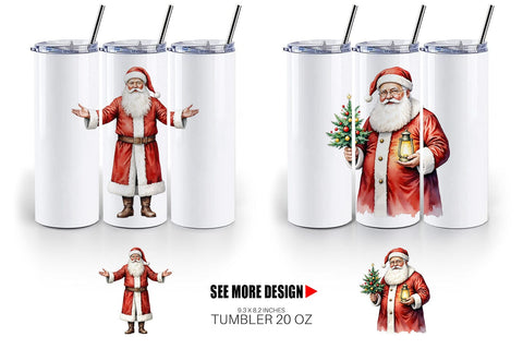 Tumbler Classic Santa Claus Sublimation artnoy 