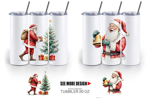 Tumbler Classic Santa Claus Sublimation artnoy 