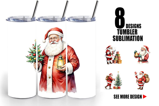 Tumbler Classic Santa Claus Sublimation artnoy 