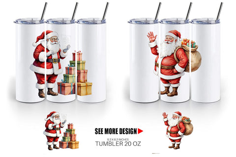 Tumbler Classic Santa Claus Sublimation artnoy 