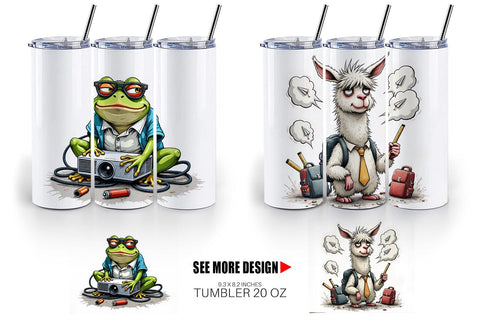 Tumbler Classroom Chaos Critters Sublimation artnoy 