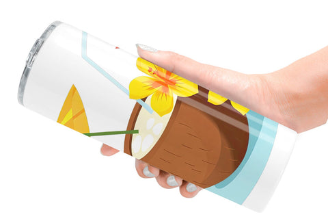 Tumbler Coconut Drink Sublimation artnoy 