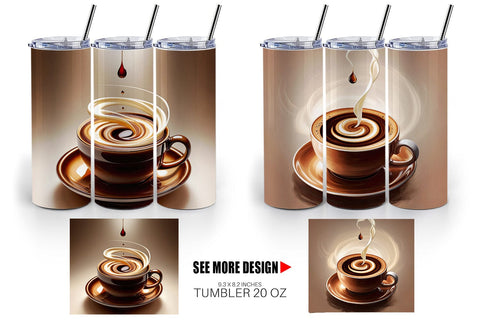 Tumbler Coffee Cup Sublimation artnoy 