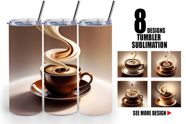 Tumbler Coffee Cup Sublimation artnoy 