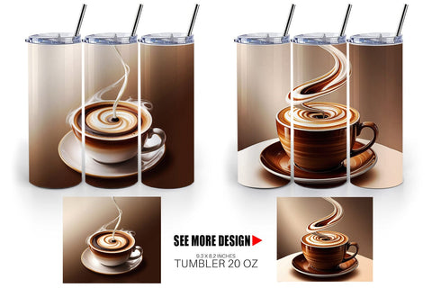 Tumbler Coffee Cup Sublimation artnoy 