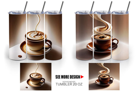 Tumbler Coffee Cup Sublimation artnoy 