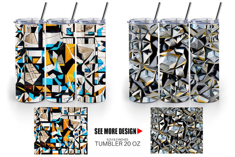 Tumbler Concrete Wall Pattern Sublimation artnoy 
