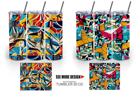 Tumbler Concrete Wall Pattern Sublimation artnoy 