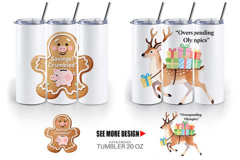 Tumbler Consumerism Satire Sublimation artnoy 