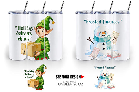 Tumbler Consumerism Satire Sublimation artnoy 