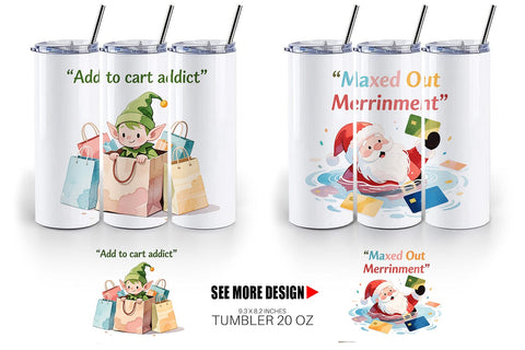 Tumbler Consumerism Satire Sublimation artnoy 
