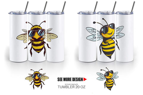 Tumbler Cool Bee Sublimation artnoy 