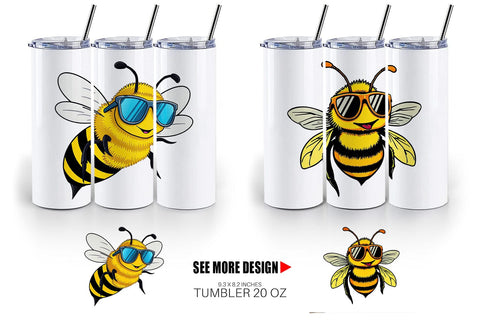 Tumbler Cool Bee Sublimation artnoy 