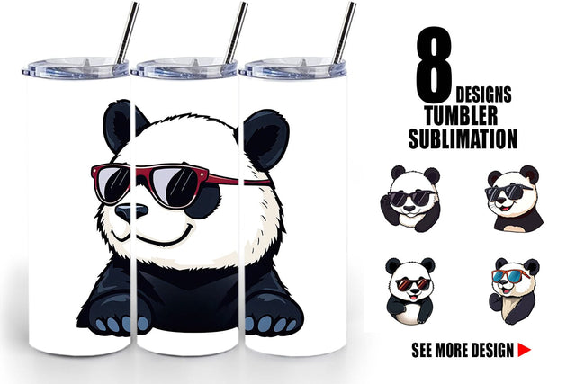 Tumbler Cool Panda Sublimation artnoy 