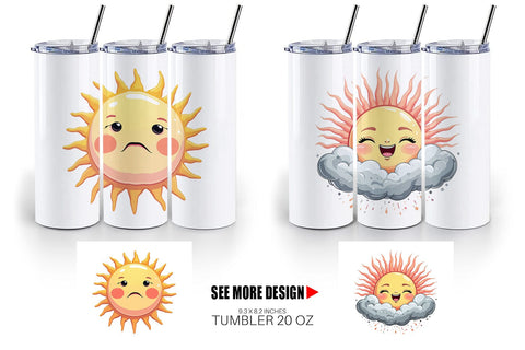 Tumbler Cool Soul Sun Sublimation artnoy 