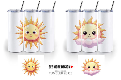 Tumbler Cool Soul Sun Sublimation artnoy 