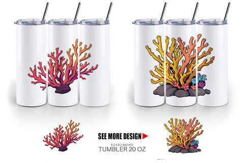 Tumbler Coral Reef Sublimation artnoy 