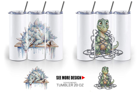 Tumbler Corporate Burnout Dino Sublimation artnoy 