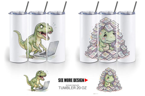 Tumbler Corporate Burnout Dino Sublimation artnoy 
