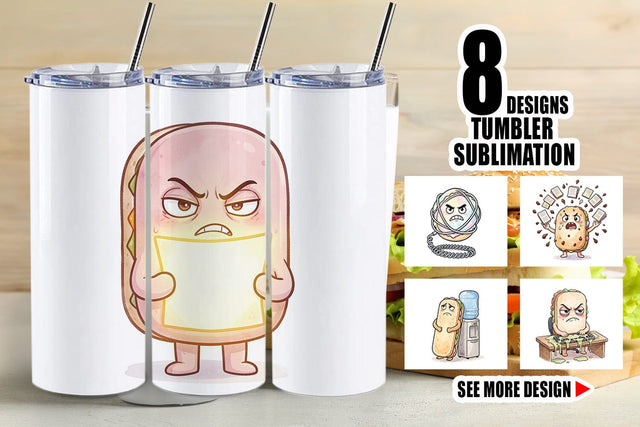 Tumbler Corporate Meltdown Sweet Watercolor Sublimation artnoy 