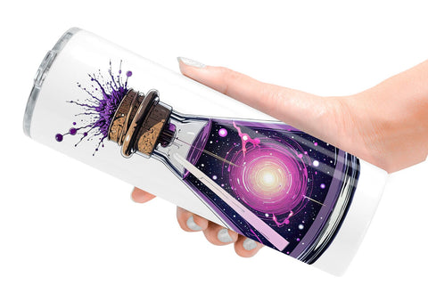 Tumbler Cosmic Potion Bottles Sublimation artnoy 