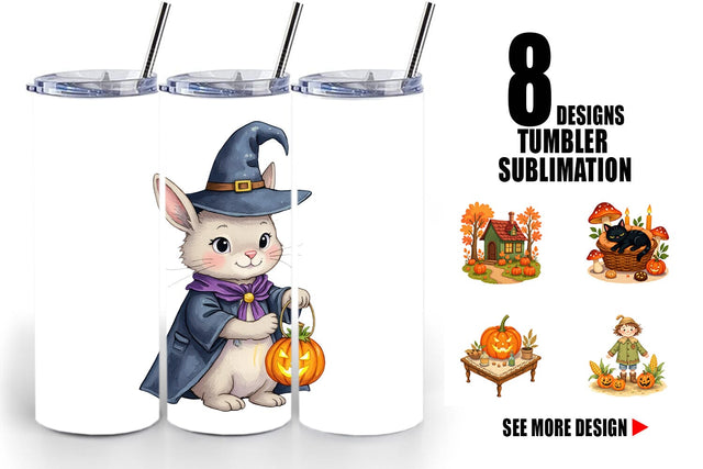 Tumbler Cottagecore Halloween Sublimation artnoy 