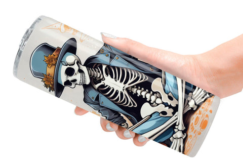 Tumbler Cowboy Skeleton Sublimation artnoy 