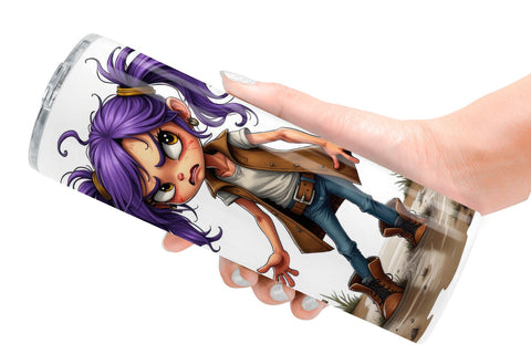 Tumbler Cowgirl Chaos Sublimation artnoy 