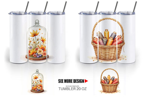 Tumbler Cozy Autumn Crafting Sublimation artnoy 