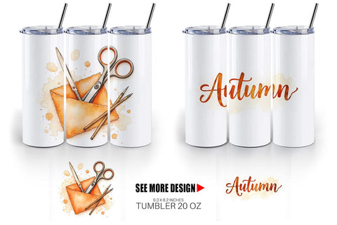 Tumbler Cozy Autumn Crafting Sublimation artnoy 