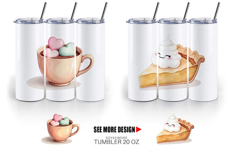 Tumbler Cozy Autumn Treats Sublimation artnoy 