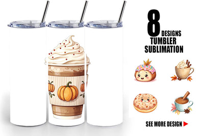 Tumbler Cozy Autumn Treats Sublimation artnoy 