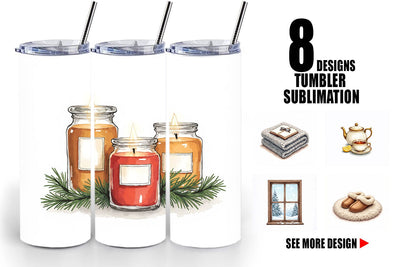 Tumbler Cozy Christmas Sublimation artnoy 
