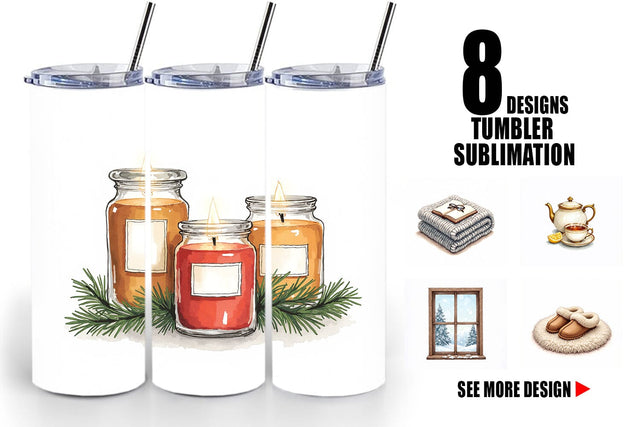 Tumbler Cozy Christmas Sublimation artnoy 