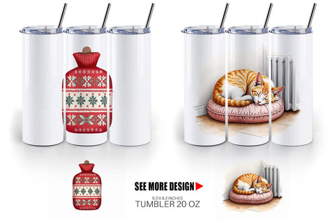 Tumbler Cozy Christmas Sublimation artnoy 