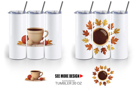Tumbler Cozy Coffee Weather Sublimation artnoy 